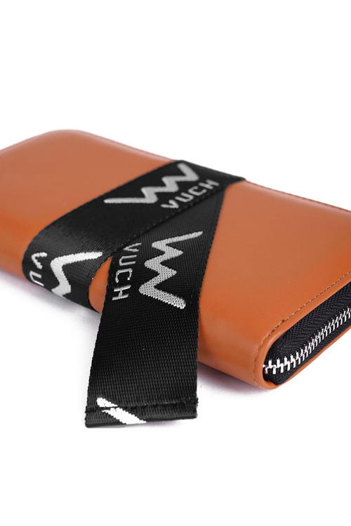 Шкіряний гаманець на блискавці Brown Mille