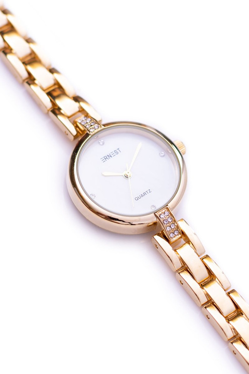 Жіночий золотий годинник Ernest з браслетом GoldCrystal