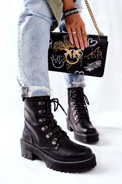 Жіночі байкерські черевики Black Magris