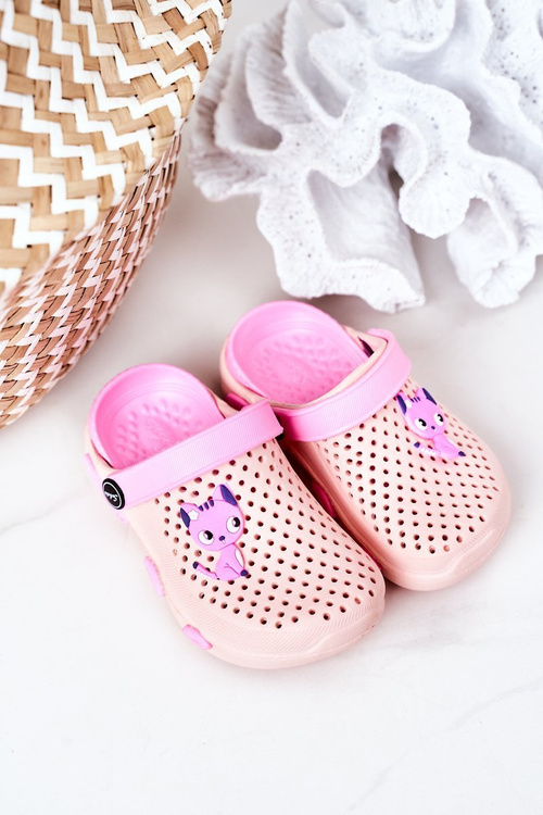 Дитячі поролонові тапочки Crocs Pink Olivia