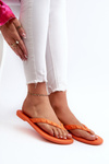 Плоскі гнучкі жіночі шльопанці ZAXY JJ285254 помаранчеві