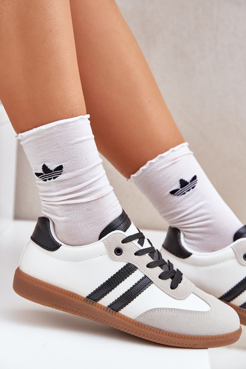 Низькі Кросівки Жіночі Чорно-Білі Loredis