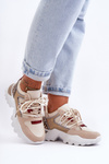 Спортивне взуття на масивній підошві Beige Corena