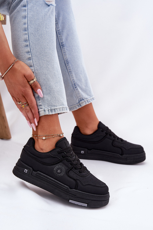 Низькі Жіночі Кросівки Big Star RR274A311 HI-POLY SYSTEM Чорні