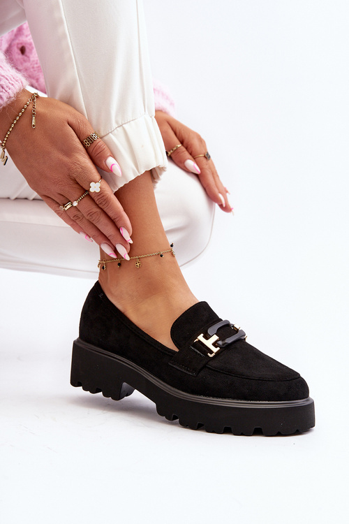 Жіночі лофери з орнаментом Black Omavia