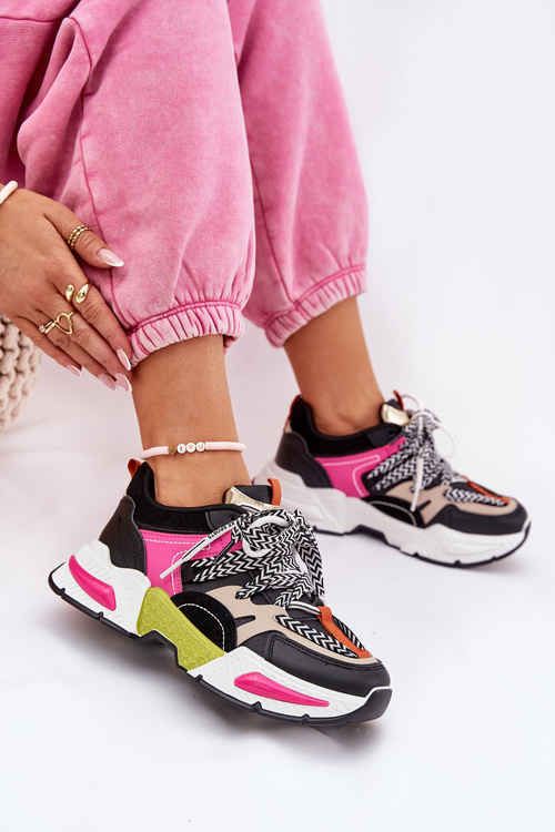 Кросівки Жіночі Спортивні Черевики З Подвійним Шнурівкою Чорні Efobell