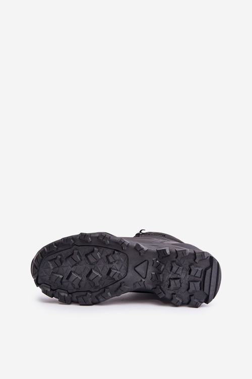 Легке утеплене чоловіче трекінгове взуття водонепроникне McBraun чорного кольору