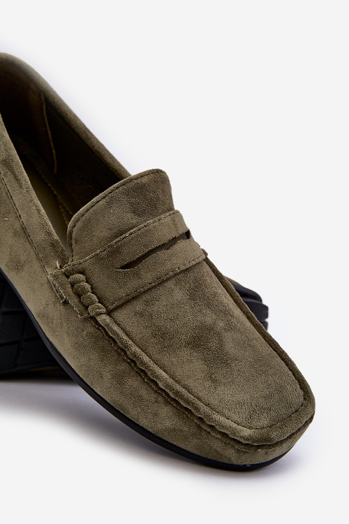 Чоловічі замшеві мокасини темно-сині Wesley