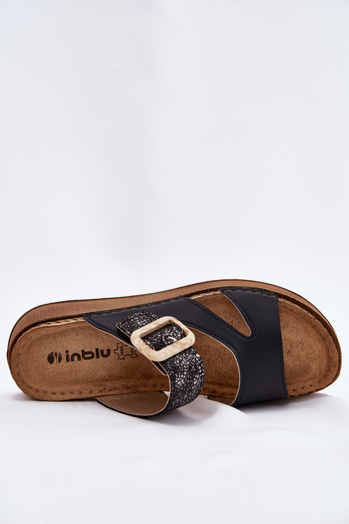 Легкі Жіночі Сандалі З Пряжкою Inblu GS000055 Чорні