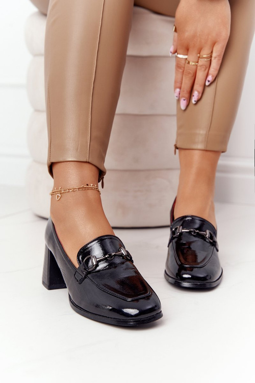 Елегантні туфлі на каблуці S.Barski Premium A17 Чорні