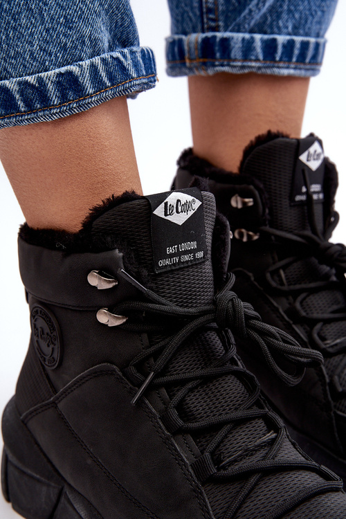 Чоботи жіночі на платформі Lee Cooper LCJ-23-44-1979L Чорні