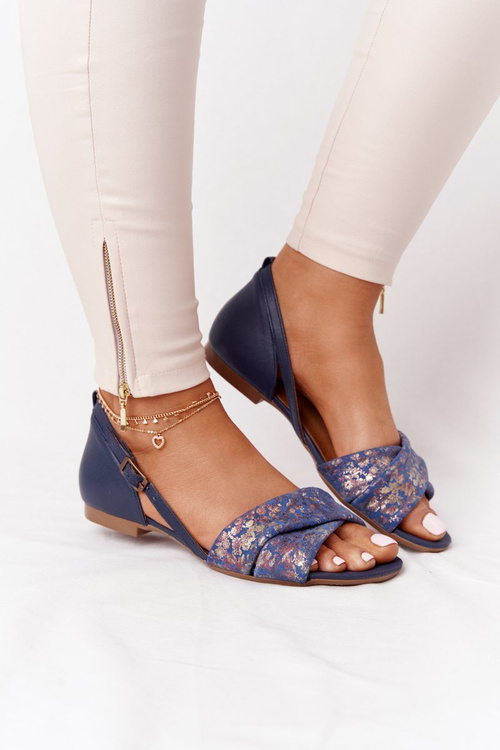 Шкіряні сандалі Maciejka 04614-43 темно-сині