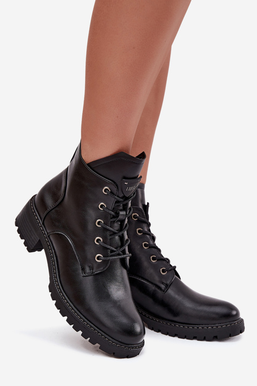 Ізольовані жіночі чоботи на платформі Vinceza 58609 Чорні