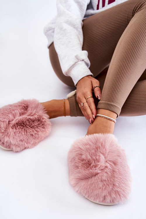 Жіночі хутряні тапочки Pink Sheryl
