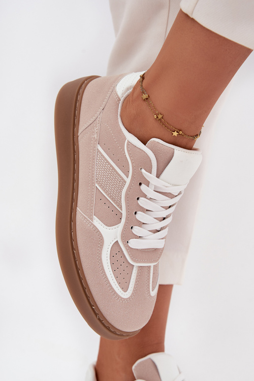 Низькі жіночі кросівки Бежеві Brenelle
