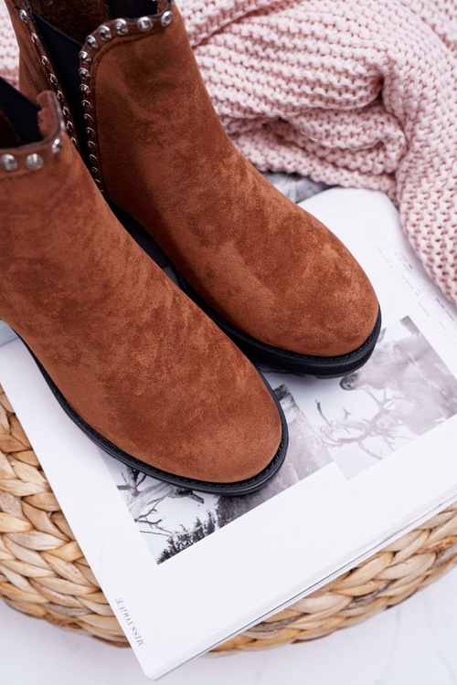 Жіночі чоботи на шпильці з цирконами Camel Sissy