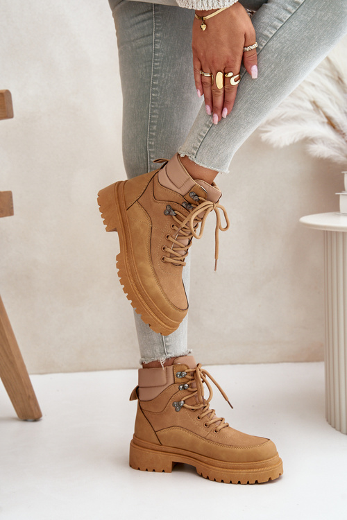 Жіночі ботильйони на шнурівці Camel Rabaria