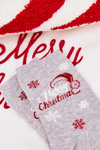 Жіночі Різдвяні Шкарпетки Сніжинки З Написом Світло-Сірий