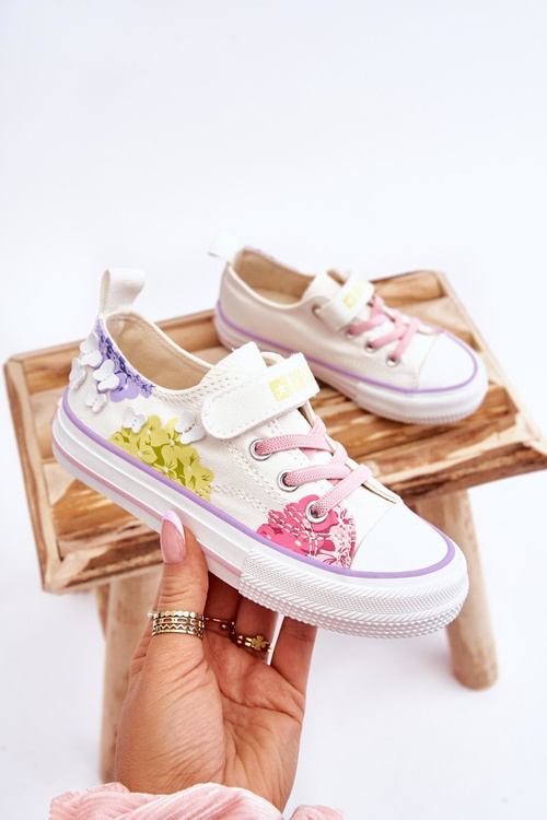 Дитячі низькі кросівки на липучці Big Star LL374061 Білі