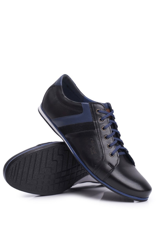 Чоловічі повсякденні шкіряні напівчоботи Nikopol Black 1721