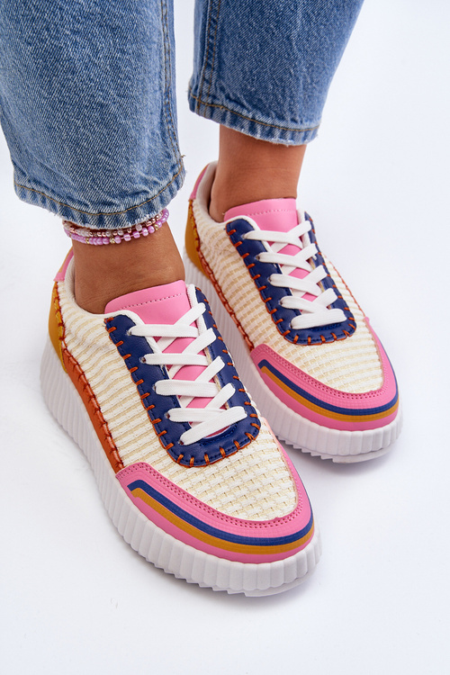 Жіночі кросівки на платформі різнокольорові Redala