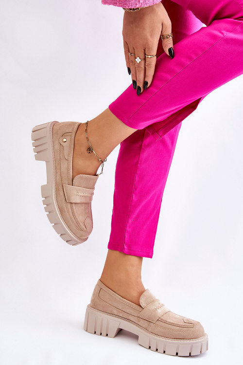 Жіночі замшеві сліпони бежеві Fiorell