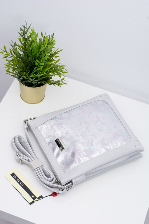 Жіноча сіра сумочка Letter Bag Monnari