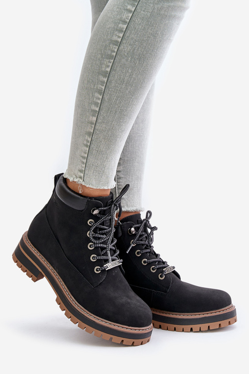 Жіночі утеплені ботильйони Big Star OO274A290 Чорні