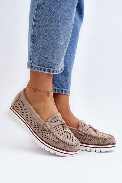 Жіночі сині мокасини Twista з вирізом