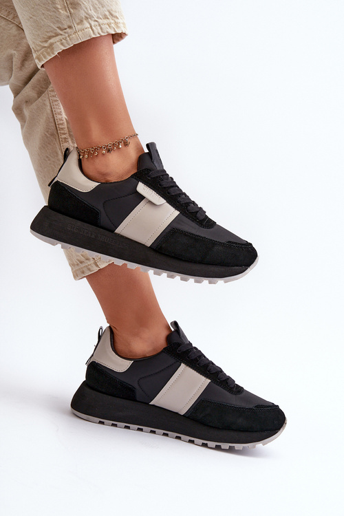 Жіночі кросівки на платформі Big Star NN274502 Memory Foam System Black