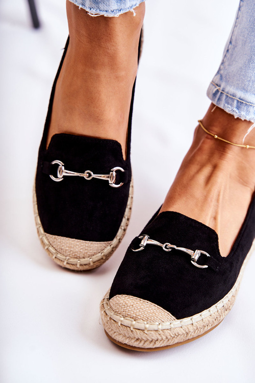 Класичні жіночі сліпони еспадрільї Black Oresa