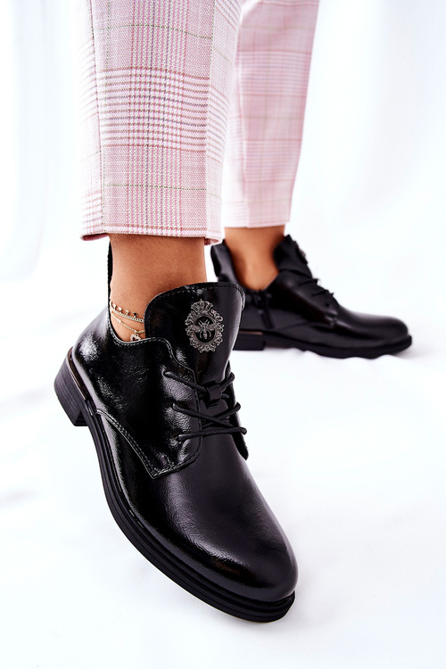 Лаковані туфлі Sergio Leone Warm PB262 Чорні