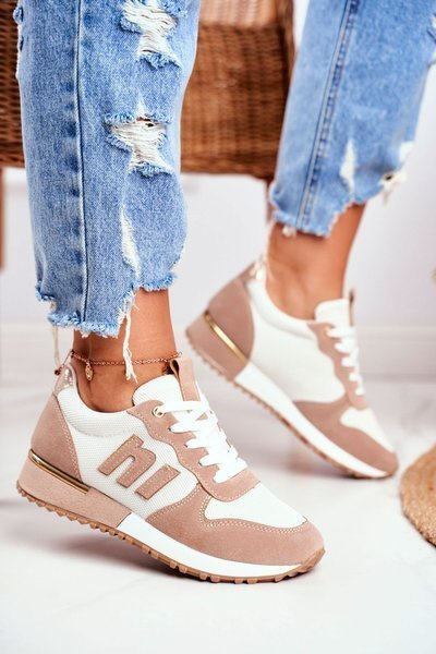 Жіноче спортивне взуття Бежеві кросівки Maddie