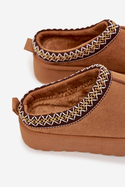 Дитячі Молодіжні Снігові Чоботи З Вишивкою На Платформі Camel Jolisse