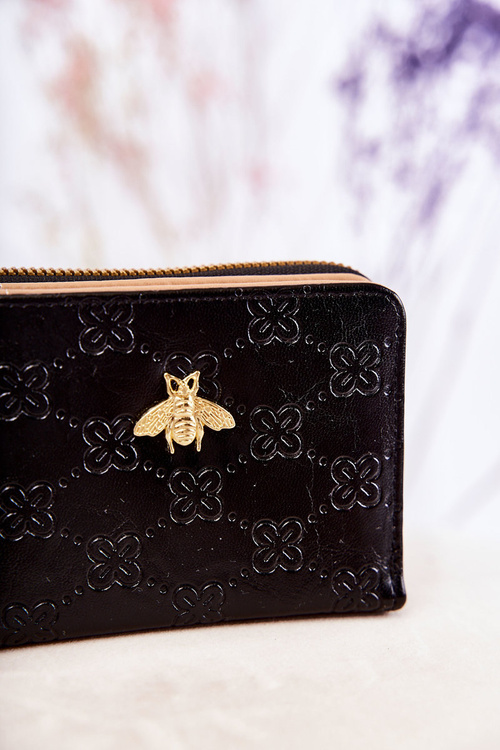 Жіночий маленький гаманець з орнаментом Чорний Санчос