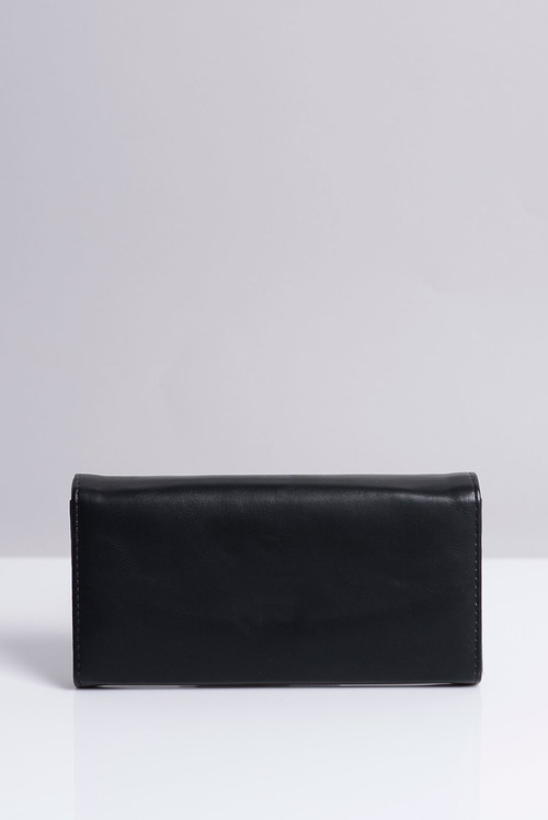 Великий жіночий чорний гаманець