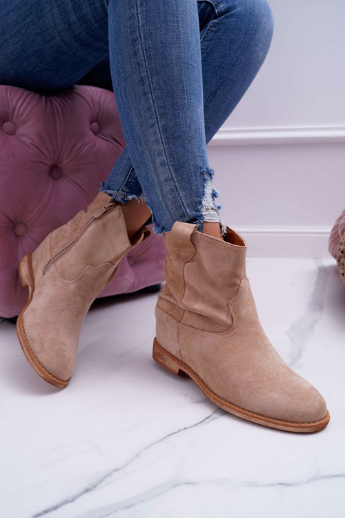 Жіночі чоботи-саше Camel Beige Ellen