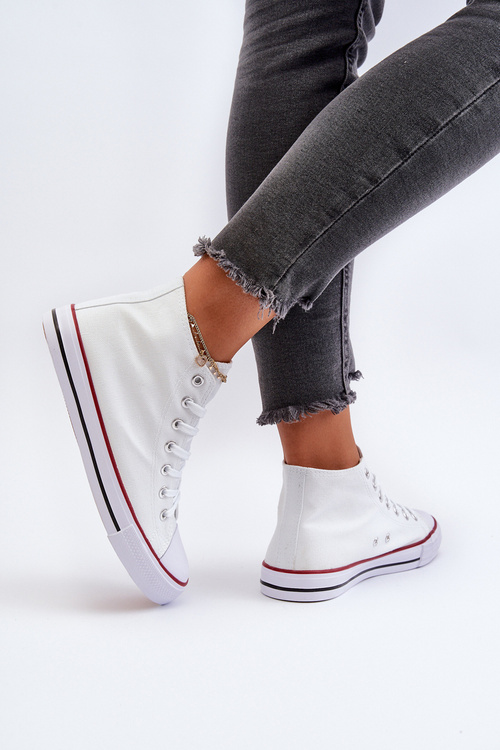 Класичні білі жіночі тенісні туфлі Socerio