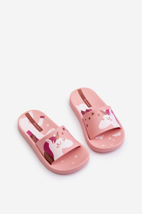 Тапочки для дівчинки з єдинорогом 83474 Ipanema Urban V Slide Дитячі рожеві