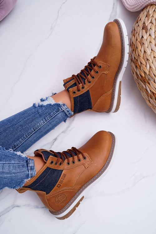 Жіночі черевики Trapper Big Star Leather Brown EE274004