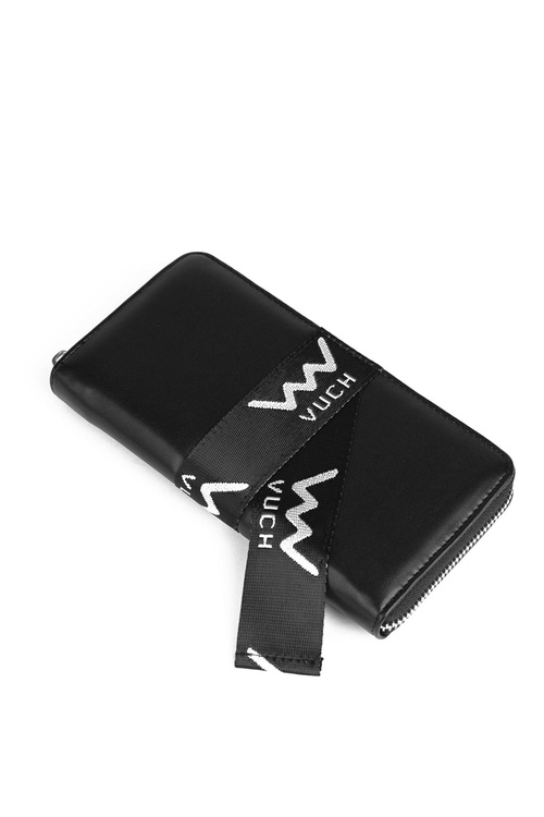 Шкіряний гаманець на блискавці Black Mille