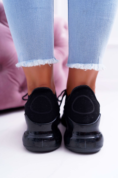 Жіноче спортивне взуття чорного кольору Hello