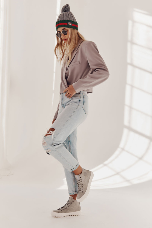 Жіночі кросівки Big Star High Warm Grey EE274114