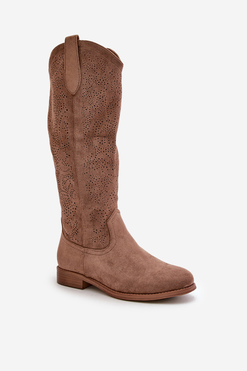 Коричневі жіночі чоботи S.Barski HY42-132