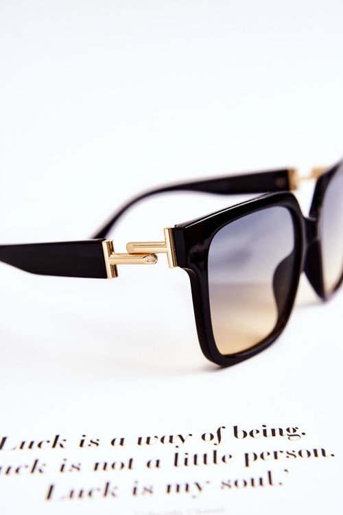 Жіночі сонцезахисні окуляри Ombre V120026 чорно-золоті