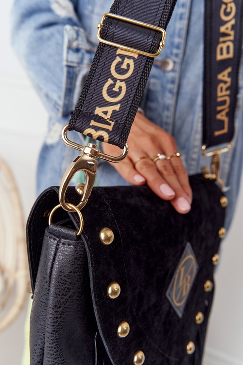 Жіноча сумка з бахромою LAURA BIAGGI чорна