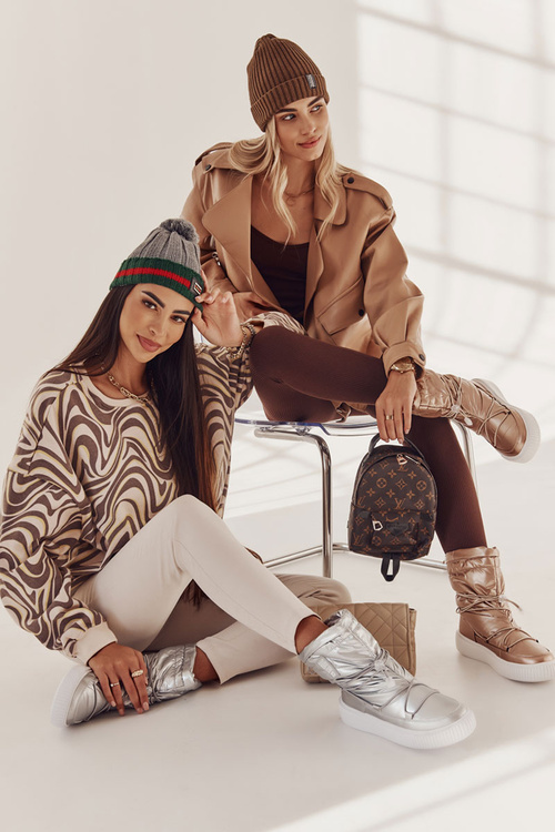 Чоботи жіночі утеплені Big Star KK274194 Beige