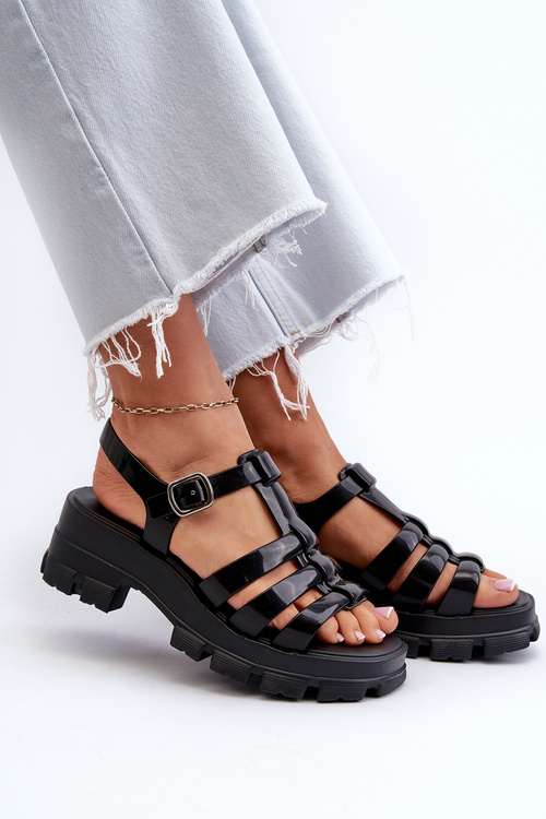 Жіночі босоніжки із запахом ZAXY NN285039 Чорні