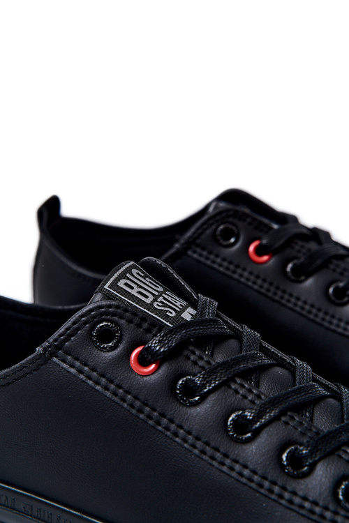 Чоловічі шкіряні кросівки BIG STAR JJ174005 Чорні