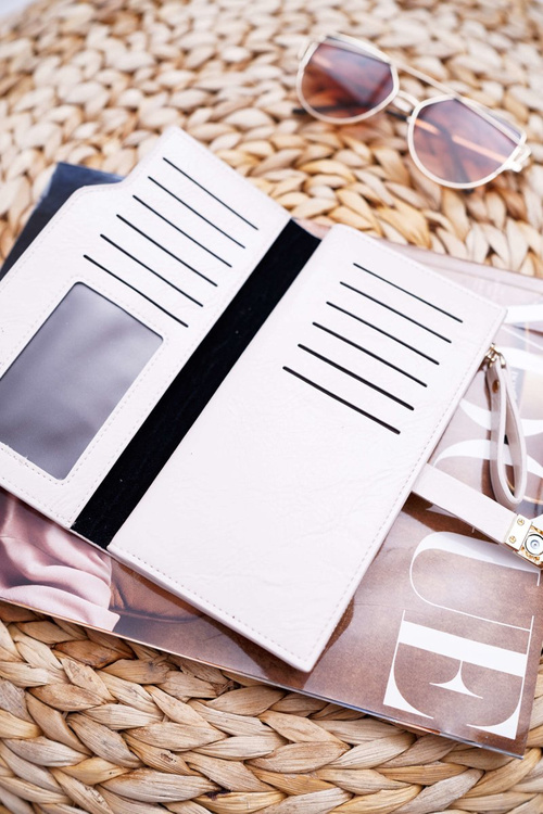 Жіночий гаманець великий бежевий AD-64